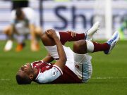 West Ham United's Issa Diop reacts after sustaining an injury Action Images via Reuters/Andrew Boyers