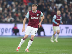 West Ham striker Evan Ferguson