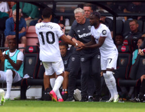 West Ham United's Maxwel Cornet and Lucas Paqueta. (REUTERS)