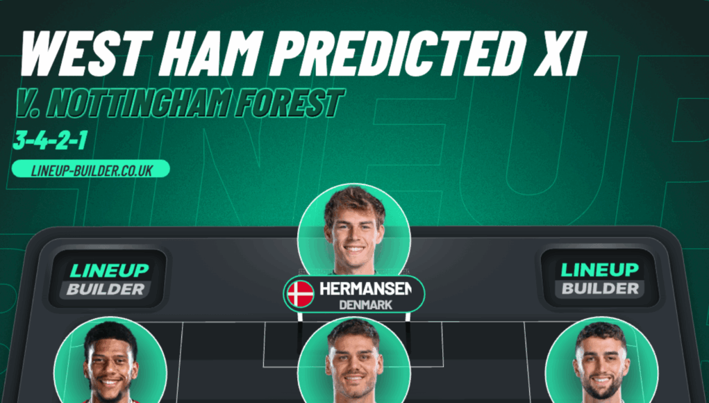 west ham xi v forest