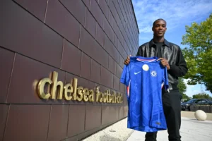 RC Strasbourg's Emanuel Emegha will join Chelsea next summer. (Chelsea FC)