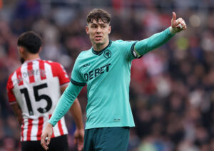Wolverhampton Wanderers' Jorgen Strand Larsen. (REUTERS/Scott Heppell)