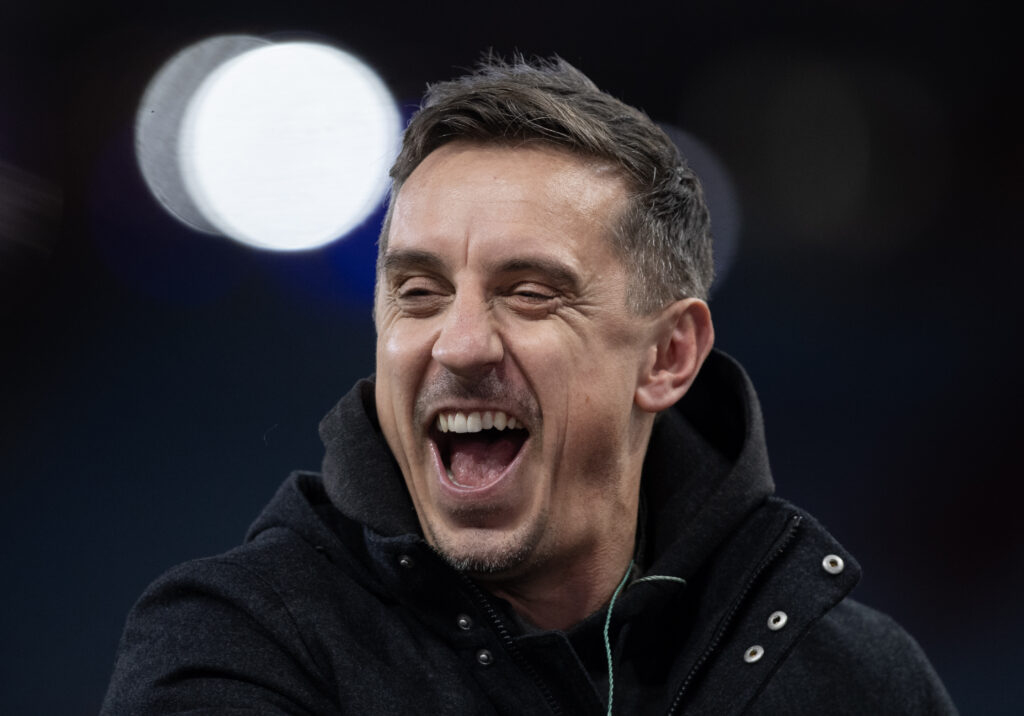 Gary Neville laughing