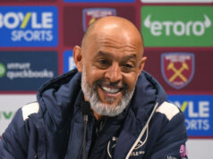 West Ham manager Nuno Espirito Santo