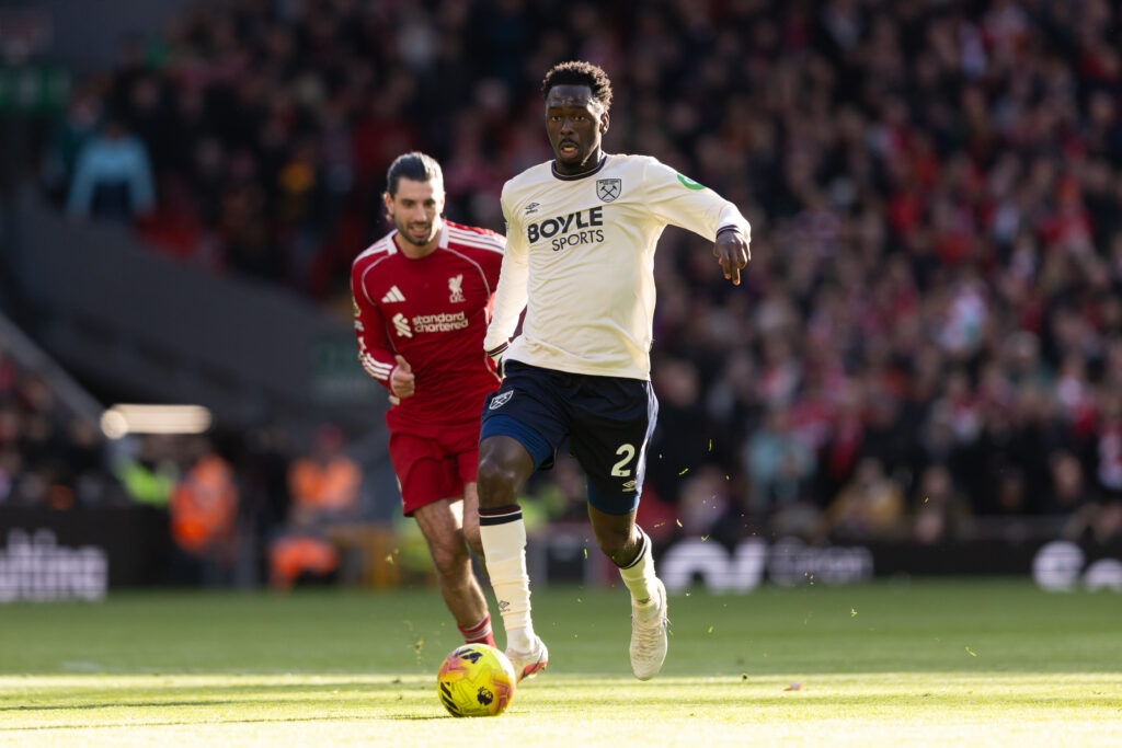 West Ham's Magassa v. Liverpool