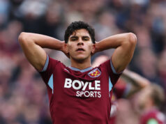 West Ham midfielder Mateus Fernandes